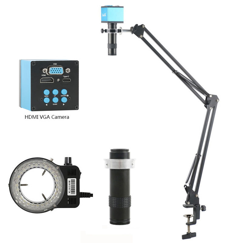 4K Microscope Camera Sony Sensor - Microscopio digitale con zoom regolabile 1X-200X,