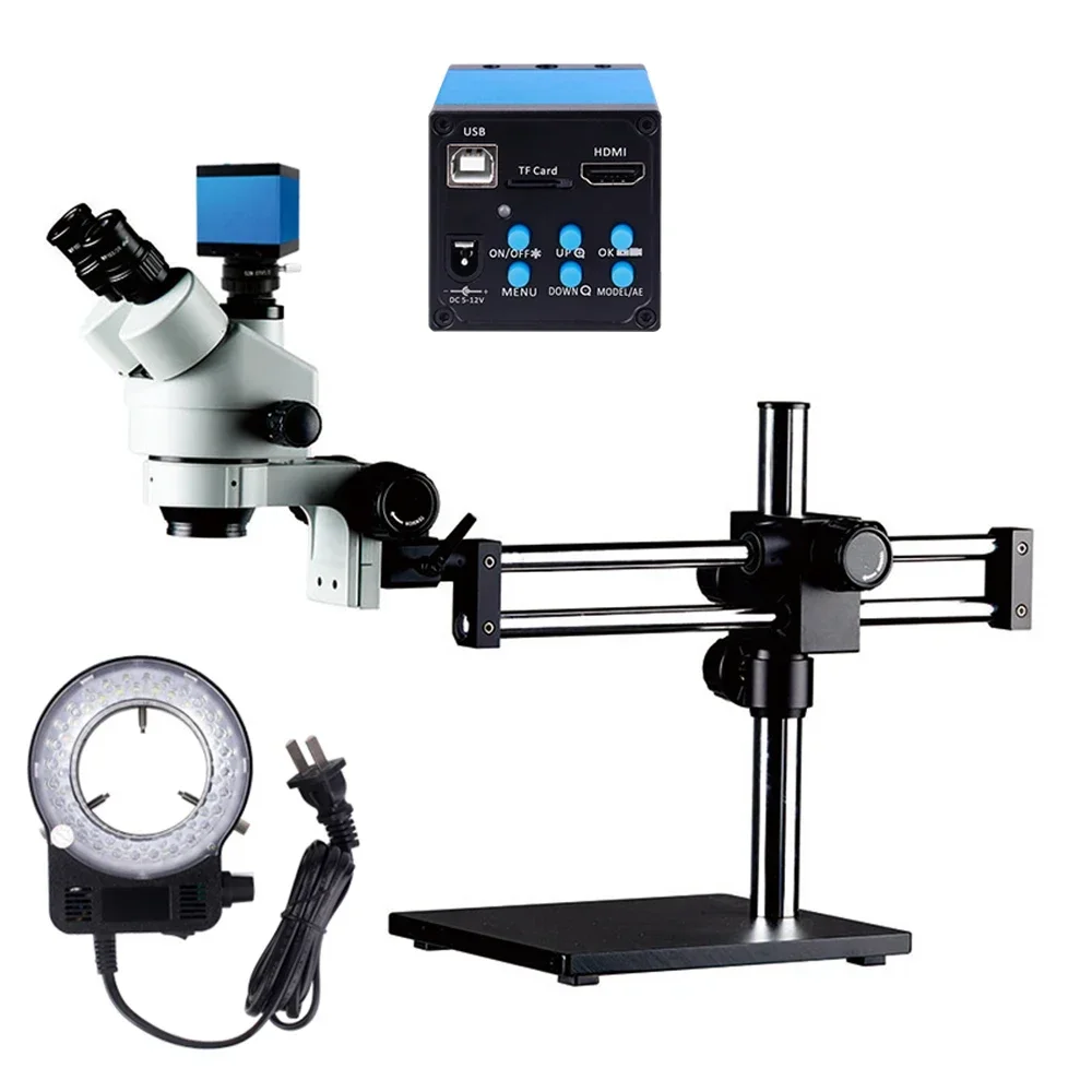 Microscopio stereo trinoculare - Trinocular Stereo Microscope 7X-45X recensione e prezzo