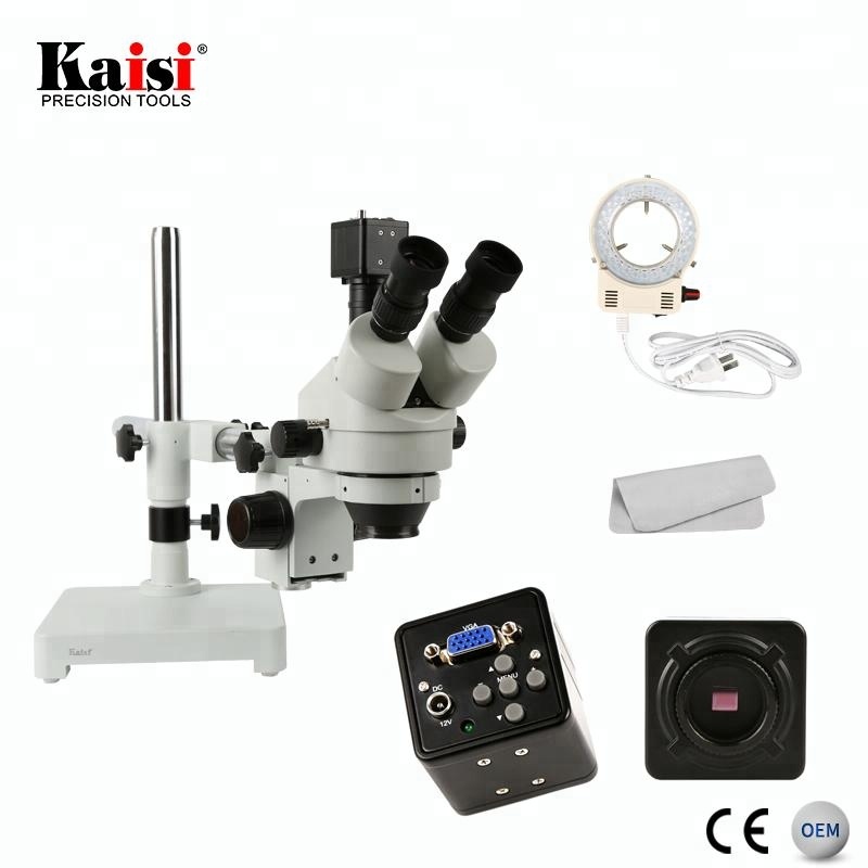 Microscopio trinoculare stereo - Trinocular Stereo Microscope 7X-45X recensione e prezzo