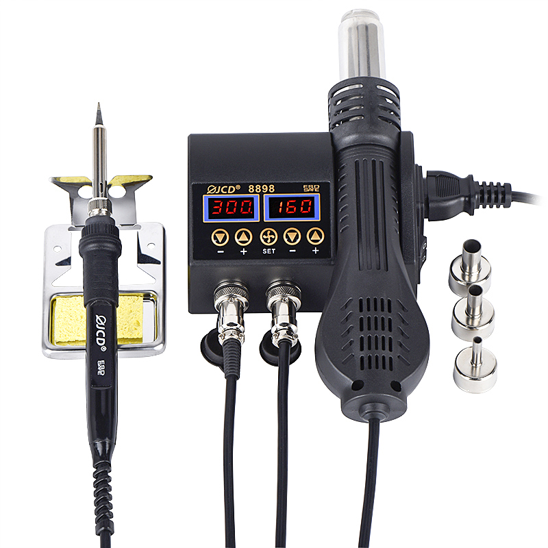 Stazione di Saldatura JCD 2 in - 2 In 1 Soldering Rework Station 750W recensione e prezzo